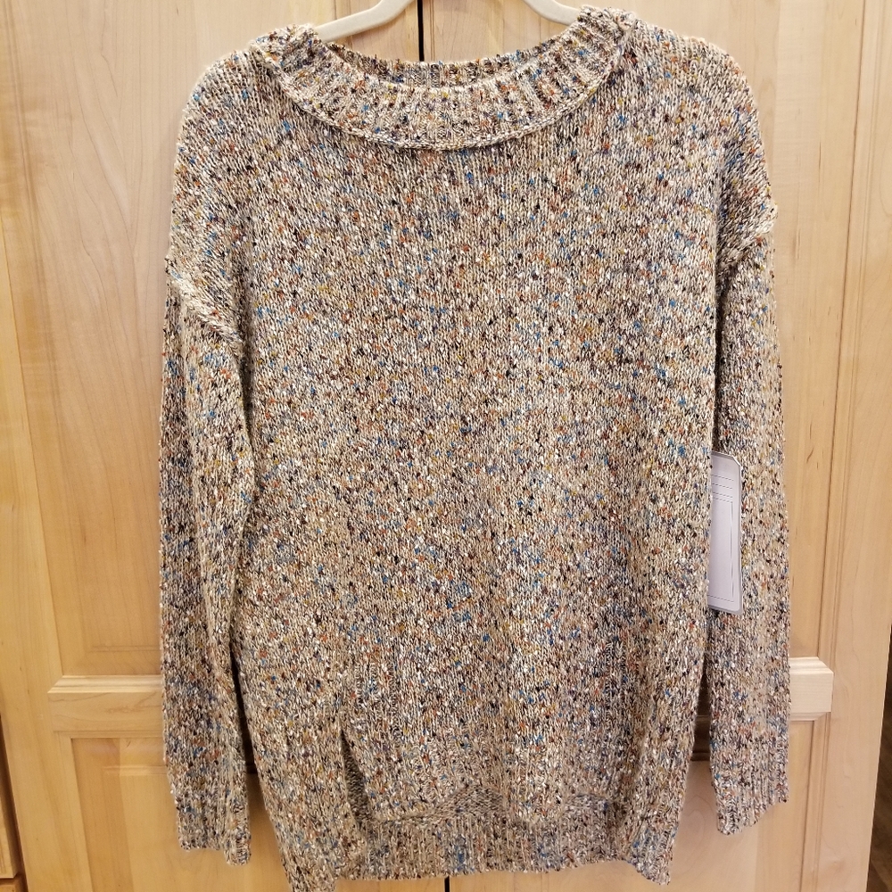 Caslon Space Dye Nep Sweater SZ S NWT
